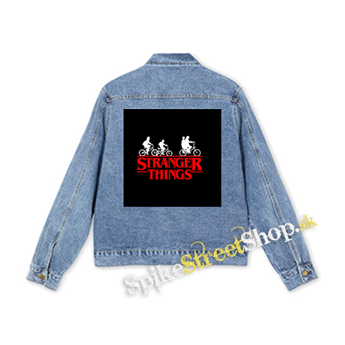 STRANGER THINGS - Bicycle Gang - štvorcová chrbtová nášivka