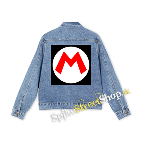 SUPER MARIO - Red Logo Crest - štvorcová chrbtová nášivka