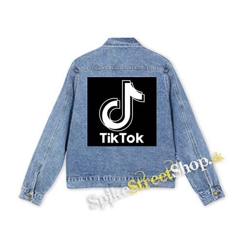 TIK TOK - Double Logo - štvorcová chrbtová nášivka