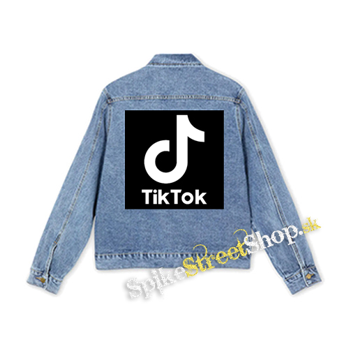 TIK TOK - Logo - štvorcová chrbtová nášivka