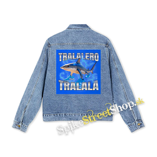 TRALALERO TRALALA - Blue Poster - štvorcová chrbtová nášivka