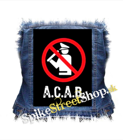 ACAB - Pictogram - chrbtová nášivka