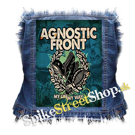 AGNOSTIC FRONT - My Life My Way - chrbtová nášivka