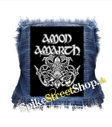 AMON AMARTH - Logo Mjolnir - chrbtová nášivka