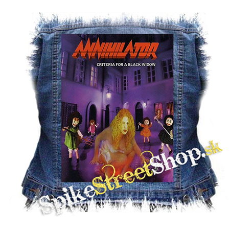 ANNIHILATOR - Criteria for a Black Widow - chrbtová nášivka