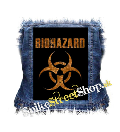 BIOHAZARD - Logo Orange - chrbtová nášivka