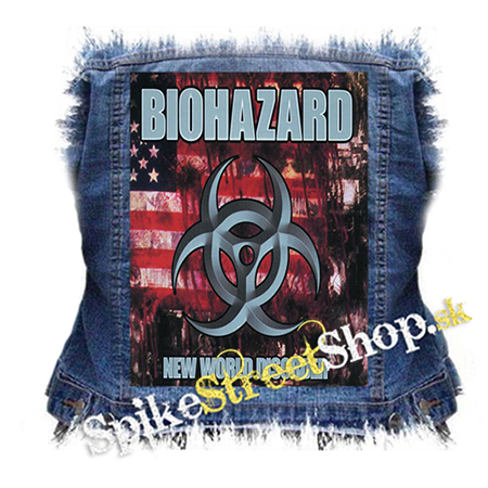 BIOHAZARD - New World Disorder - chrbtová nášivka