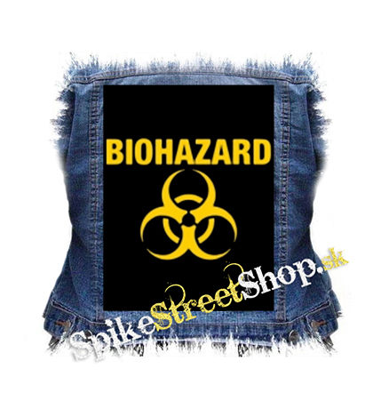 BIOHAZARD - Yellow Logo Crest - chrbtová nášivka