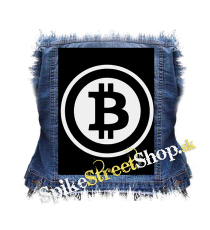 BITCOIN - Znak - chrbtová nášivka