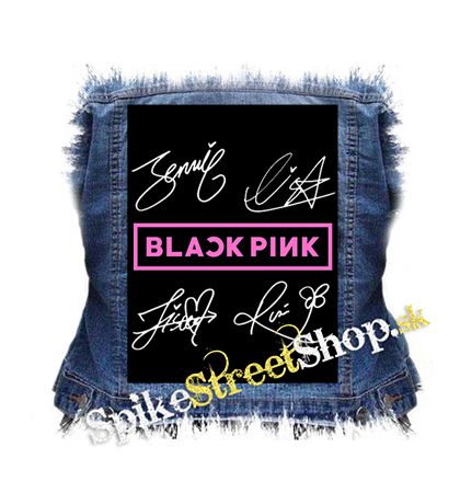 BLACKPINK - Logo & Signature - chrbtová nášivka