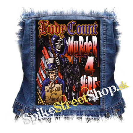 BODY COUNT - Murder 4 Hire - chrbtová nášivka