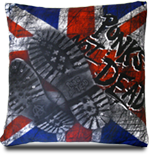 PUNKS NOT DEAD - Boty na U.K. zástave - vankúš