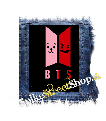 BTS - Emoji BT21 Logo COLOUR - chrbtová nášivka