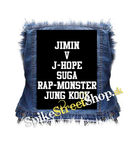 BTS - Names - chrbtová nášivka