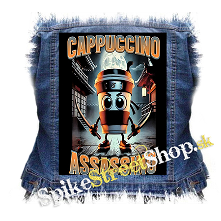 CAPPUCCINO ASSASSINO - MOTIVE 3 - chrbtová nášivka
