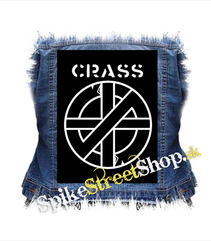 CRASS - Logo And Symbol Crest - chrbtová nášivka