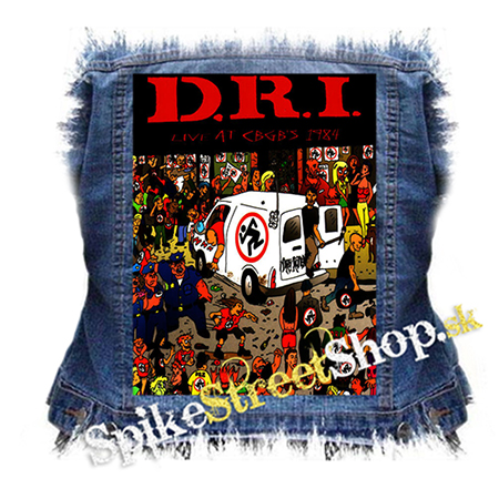 D.R.I. - Live at CBGB'S 1984 - chrbtová nášivka