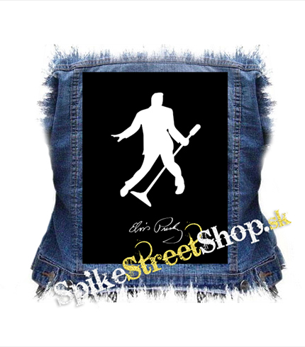 ELVIS PRESLEY - Silhouette Signature - chrbtová nášivka