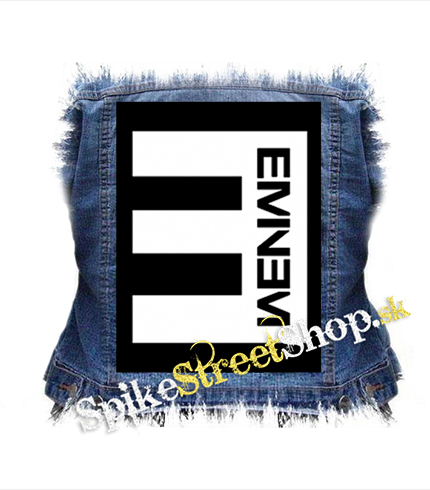 EMINEM - Logo Crest CIERNE - chrbtová nášivka