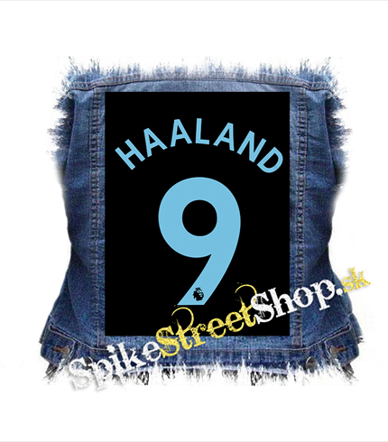 ERLING HAALAND - 9 BLUE - chrbtová nášivka