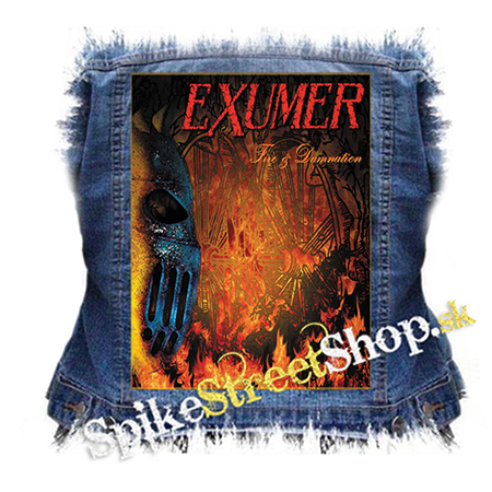 EXUMER - Fire & Damnation - chrbtová nášivka