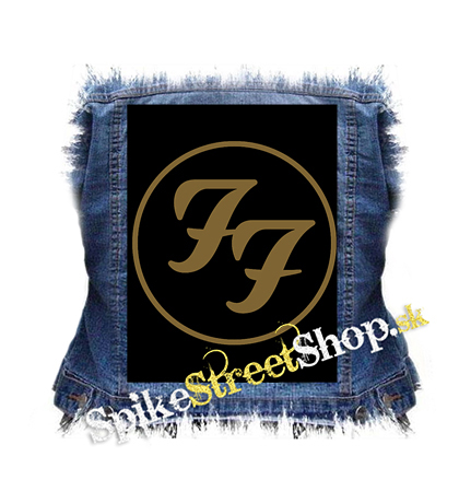 FOO FIGHTERS - Gold Logo - chrbtová nášivka