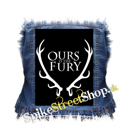 GAME OF THRONES - OURS IS THE FURY - Logo - chrbtová nášivka
