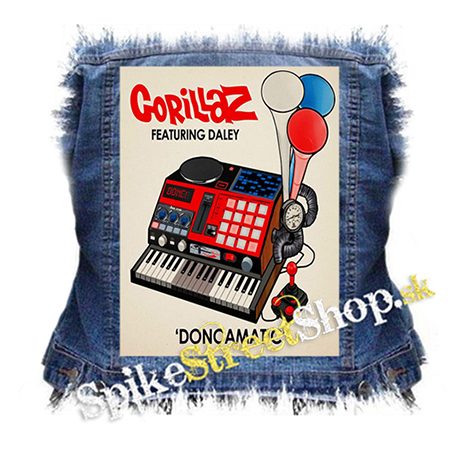 GORILLAZ - Doncamatic - chrbtová nášivka