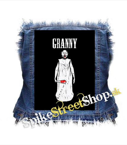 GRANNY HORROR VILLAGE - Logo & Portrait - chrbtová nášivka
