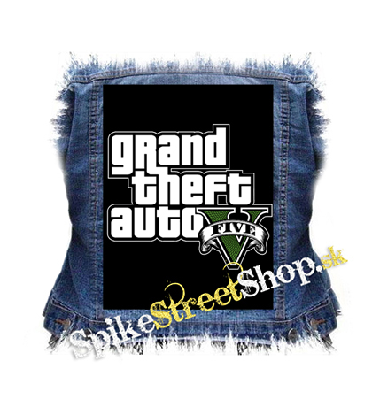 GTA - GRAND THEFT AUTO - V - - chrbtová nášivka