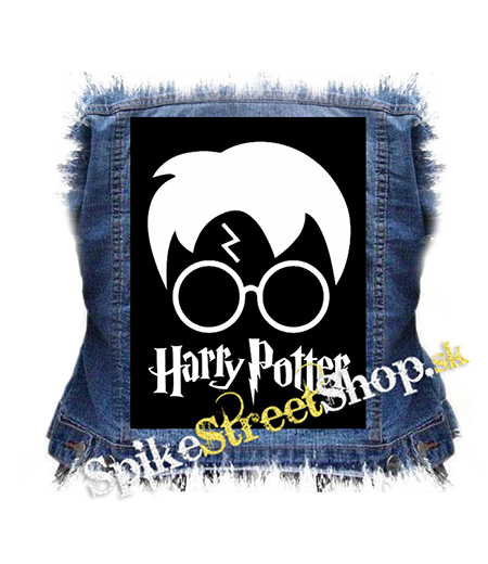 HARRY POTTER - Glasses Bold Crest With Logo - chrbtová nášivka