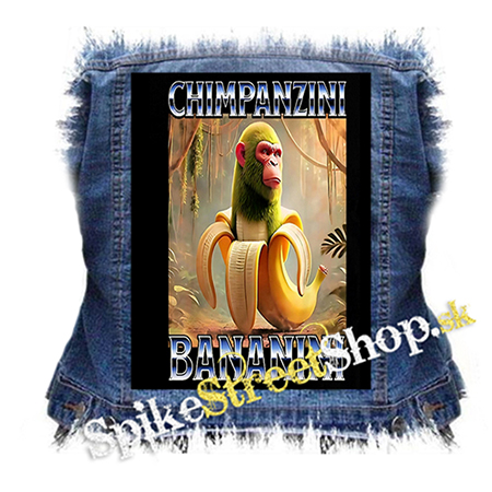 CHIMPANZINI BANANINI - chrbtová nášivka