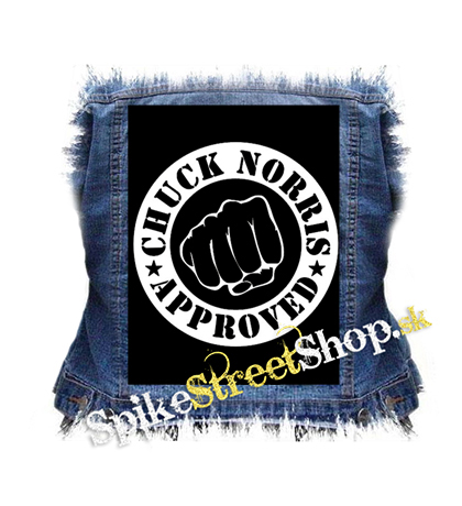 CHUCK NORRIS - Chuck Norris Approved - chrbtová nášivka