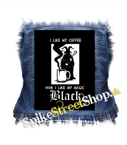I LIKE MY COFFEE - chrbtová nášivka