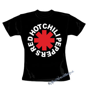 RED HOT CHILI PEPPERS - Asterix Logo - čierne dámske tričko