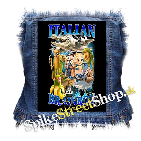 ITALIAN BRAINROT MEME - Family Poster MOTIVE 2 - chrbtová nášivka