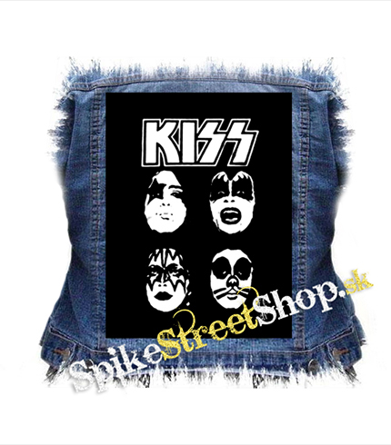 KISS - Band Four Faces - chrbtová nášivka