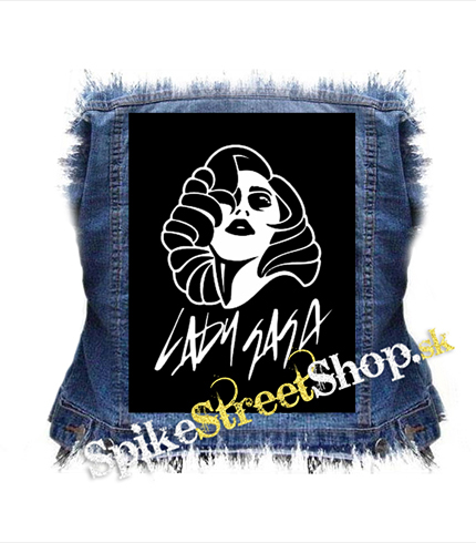 LADY GAGA - Logo & Portrait - chrbtová nášivka
