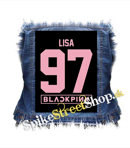 LISA 97 - BLACKPINK - Pink Number Years - chrbtová nášivka