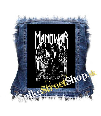 MANOWAR - Battle Hymns White - chrbtová nášivka