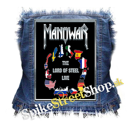 MANOWAR - THE LORD OF STEEL LIVE - chrbtová nášivka