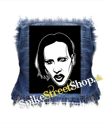 MARILYN MANSON - Art Drawing Portrait - chrbtová nášivka
