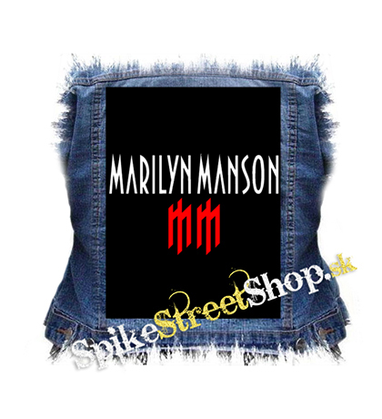 MARILYN MANSON - Logo Crest - chrbtová nášivka