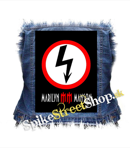 MARILYN MANSON - Logo Name - chrbtová nášivka