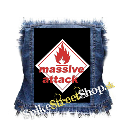 MASSIVE ATTACK - Logo Crest Symbol - chrbtová nášivka