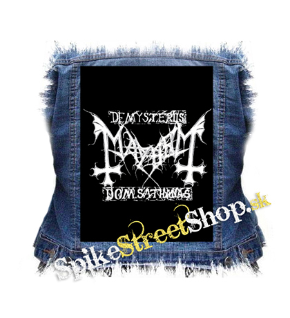 MAYHEM - Logo De Mysteriis Dom Sathanas - chrbtová nášivka