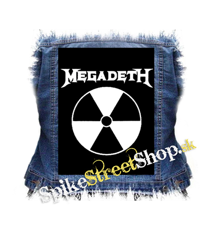 MEGADETH - Radioactivity Logo - chrbtová nášivka