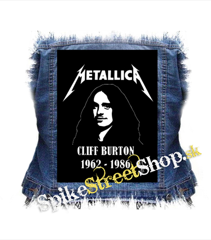 METALLICA - Cliff Burton 1962-1986 - chrbtová nášivka