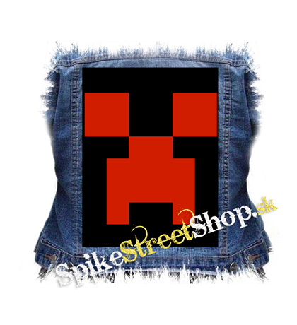 MINECRAFT - Red Creeper - chrbtová nášivka