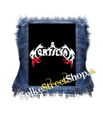 MORTICIAN - Logo Red - chrbtová nášivka